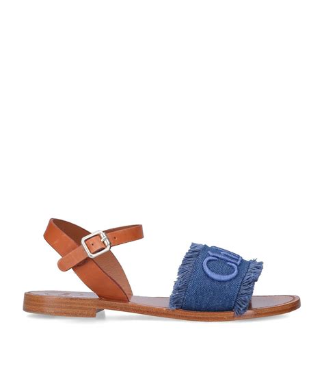 chloe denim sandals|chloe sandals on sale.